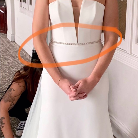 BHLDN (Anthropologie) Amanita Bridal Sash with Pearls and Beads - Picture 4 of 10